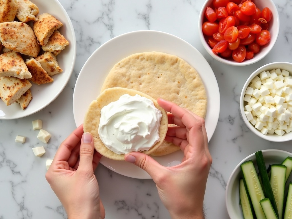 The Ultimate Mediterranean Pita Sandwich: A Fresh & Flavorful Lunch detail image