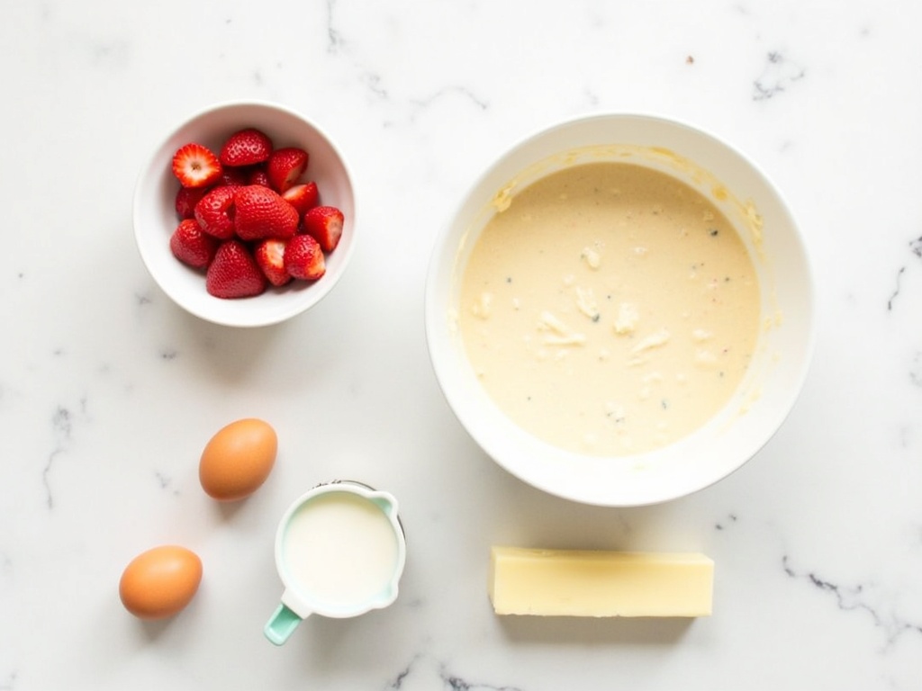 Perfectly Sweet & Simple Strawberry Muffins detail image