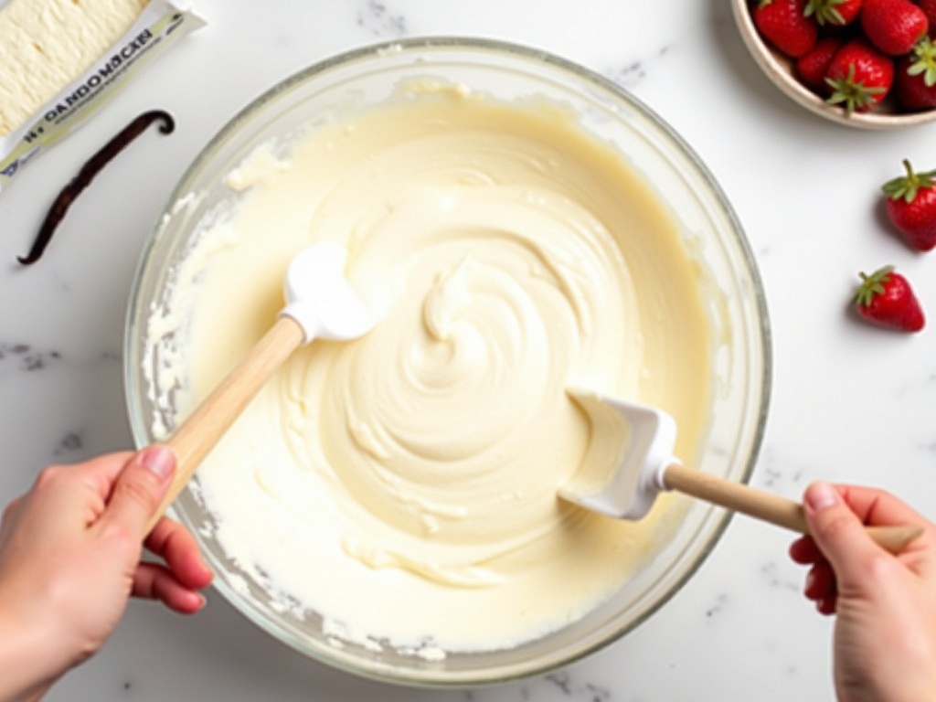 Easy No-Bake Strawberry Cheesecake detail image