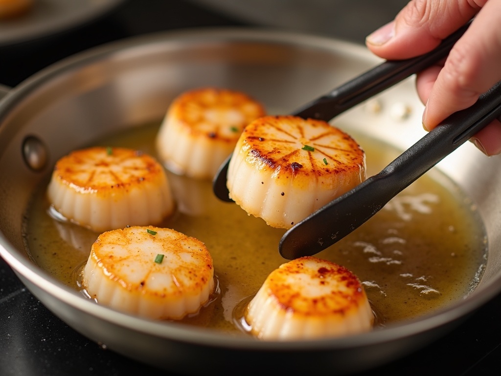 scallops recipes - Pan-Seared Scallops with Lemon Garlic Butter detail image