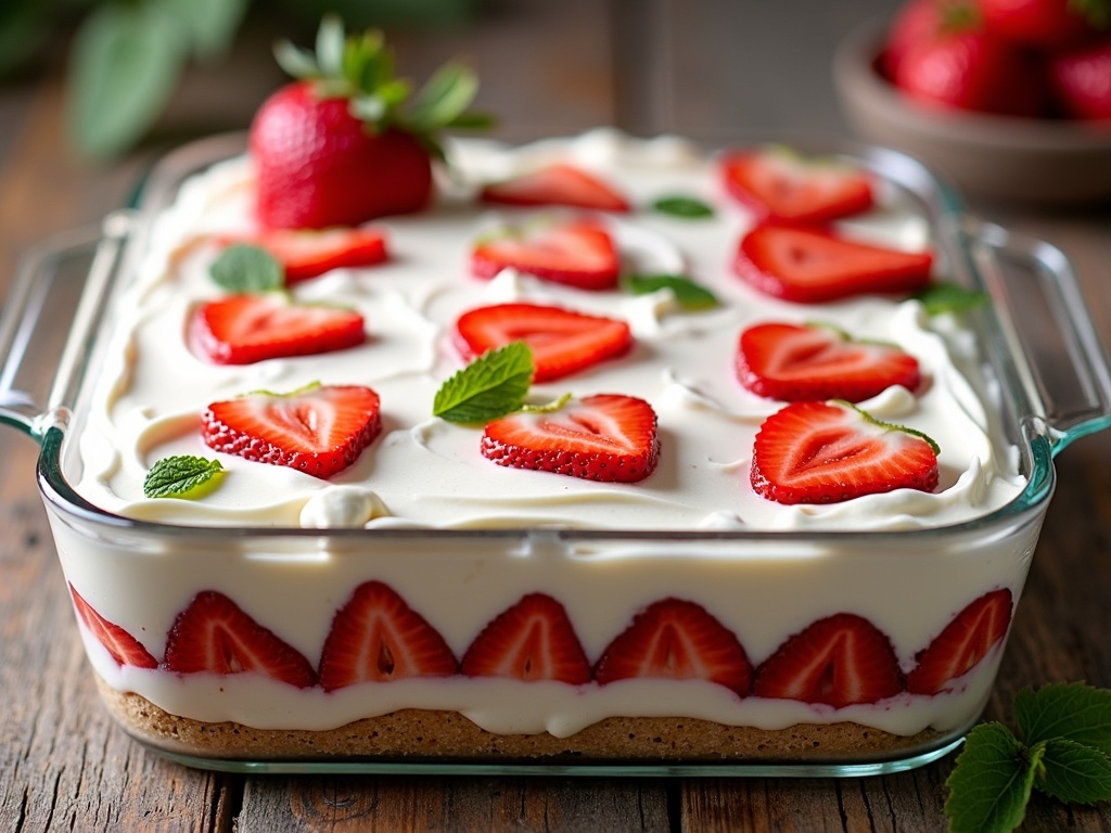 Easy No-Bake Strawberry Icebox Cake