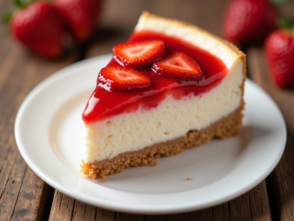 Easy No-Bake Strawberry Cheesecake