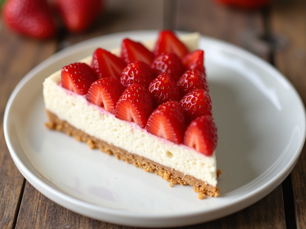 Easy No-Bake Strawberry Cheesecake