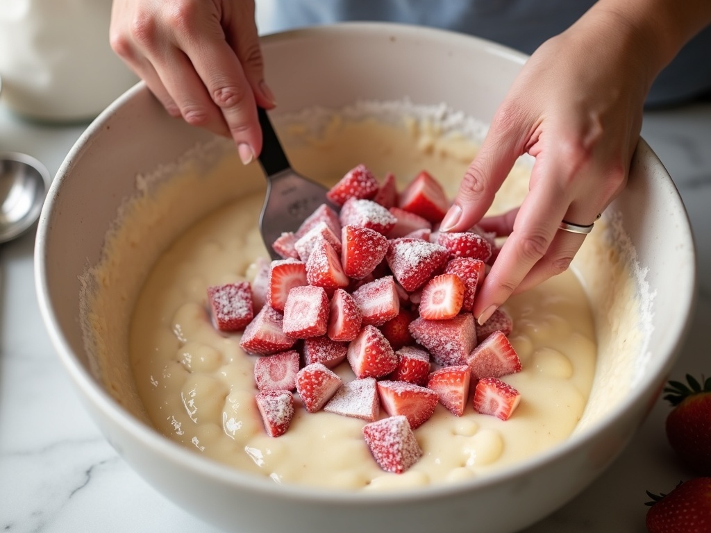 Perfectly Sweet & Simple Strawberry Muffins detail image