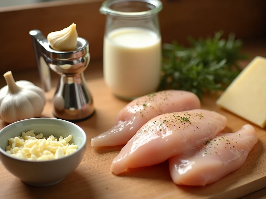 Easy Creamy Garlic Chicken Recipe for Busy Weeknights detail image