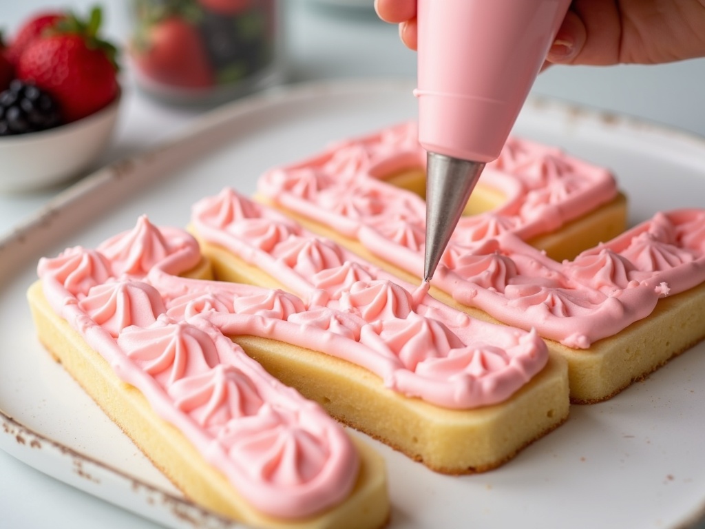 How to Make a Stunning Letter Cake Birthday Dessert detail image