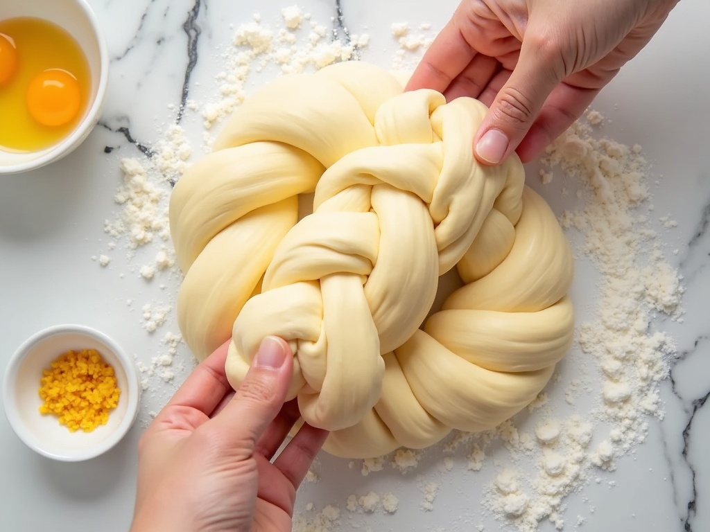 Sweet Braided Italian Easter Bread: A Festive Tradition detail image