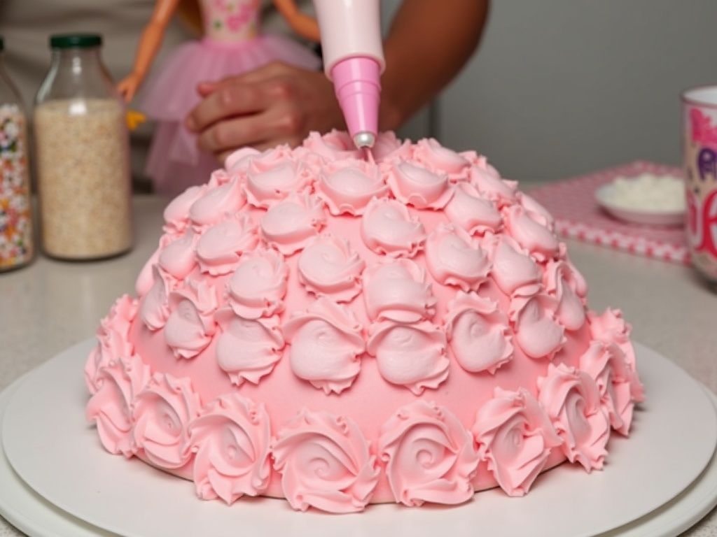 How to Make a Stunning Barbie Cake for a Magical Party detail image