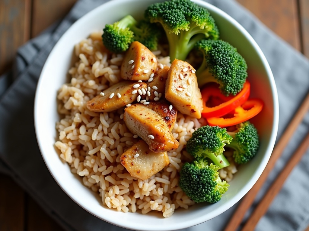 Healthy Garlic Chicken Bowl Dinner: A Weeknight Winner
