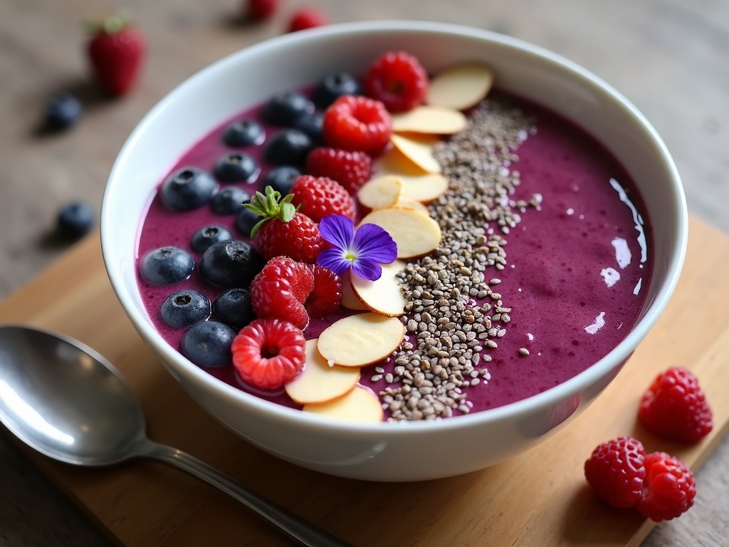 Sip and Paint Ideas: A Delicious Berry Smoothie Bowl Recipe
