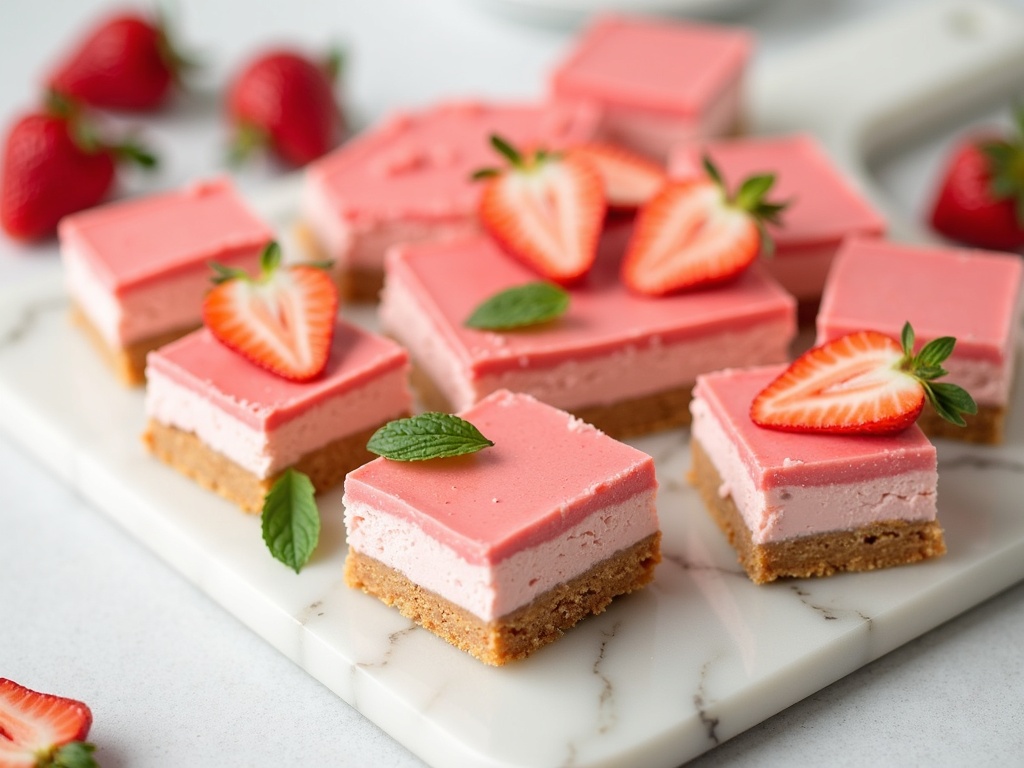 Easy Strawberry Cheesecake Bars: A No-Bake Summer Treat