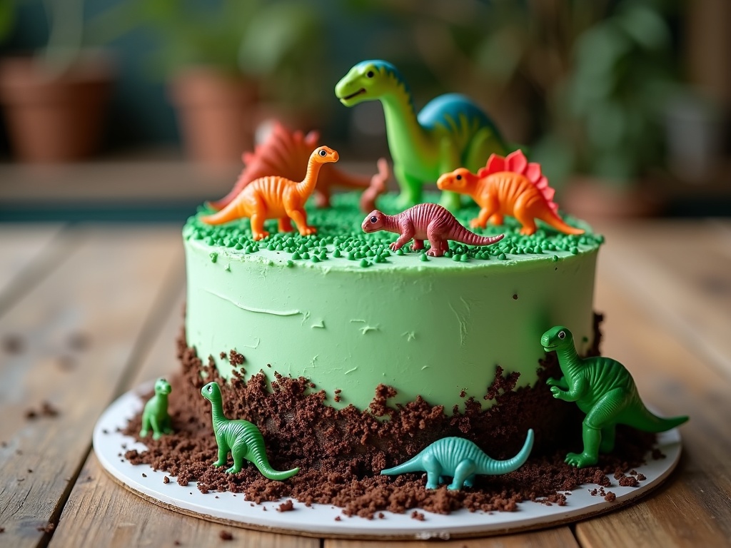 How to Make a Roaring Dinosaur Birthday Cake
