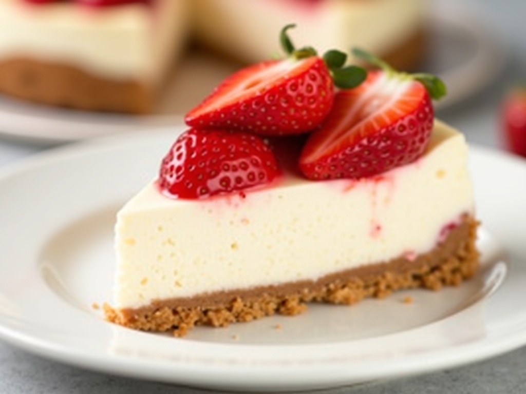 Easy No-Bake Strawberry Cheesecake