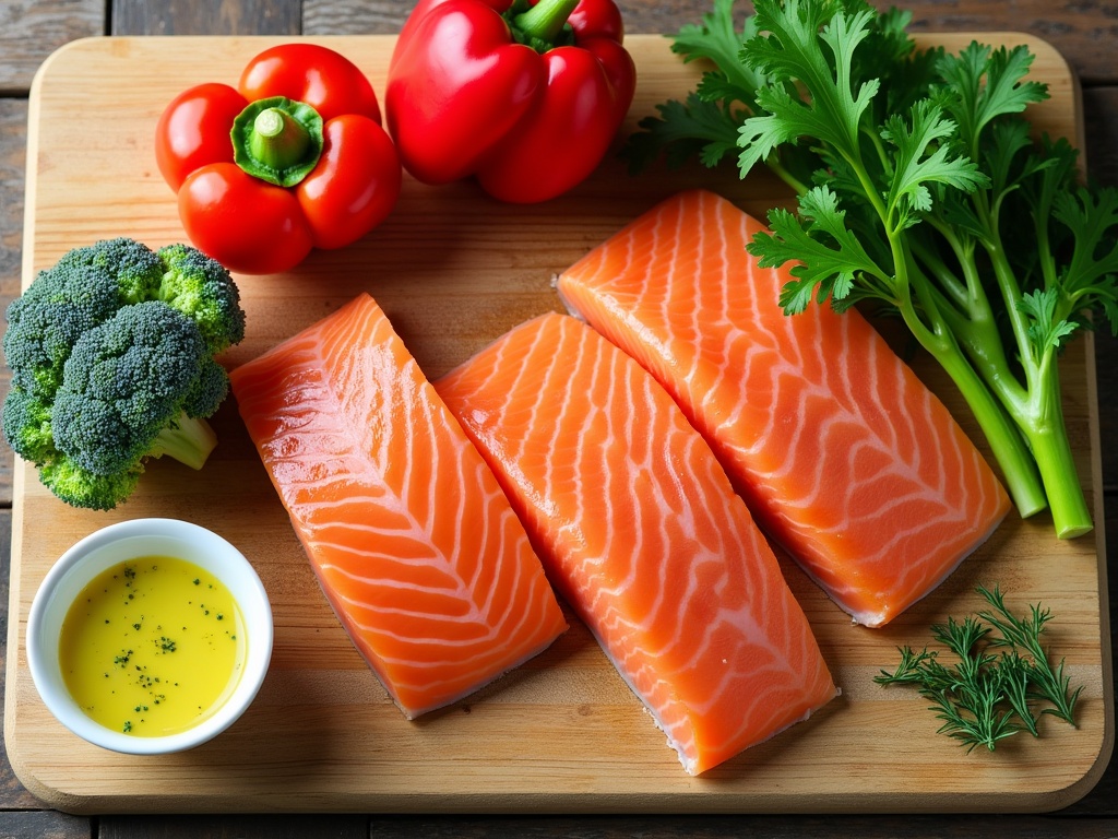 Quick and Healthy Recipes: One-Pan Lemon Herb Salmon and Veggies detail image