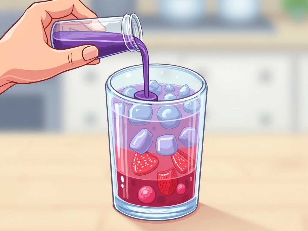 Cute Cartoon Drink Drawing: A Fun Recipe for Whimsical Berry Lemonade detail image