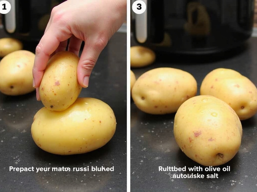 Crispy Air Fryer Baked Potato Recipe detail image