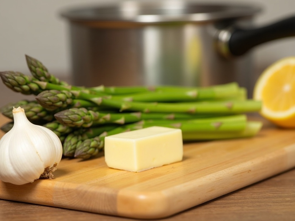 Quick Garlic Butter Asparagus Pasta for Busy Weeknights detail image