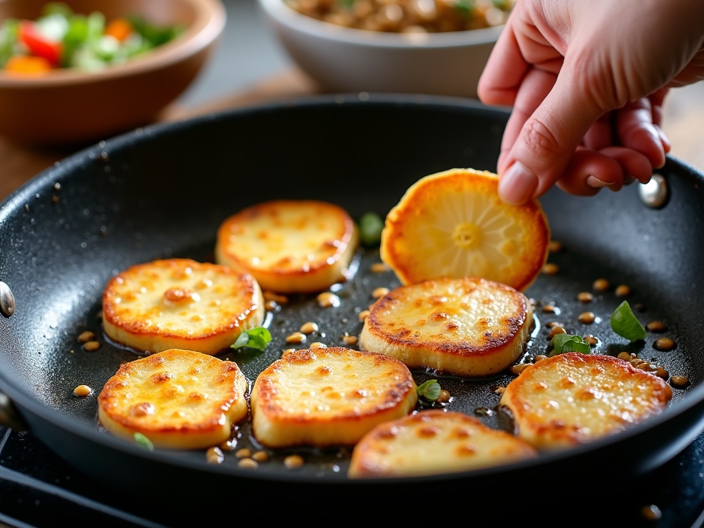 Fried Halloumi Lentil Salad: A Hearty and Satisfying Meal detail image