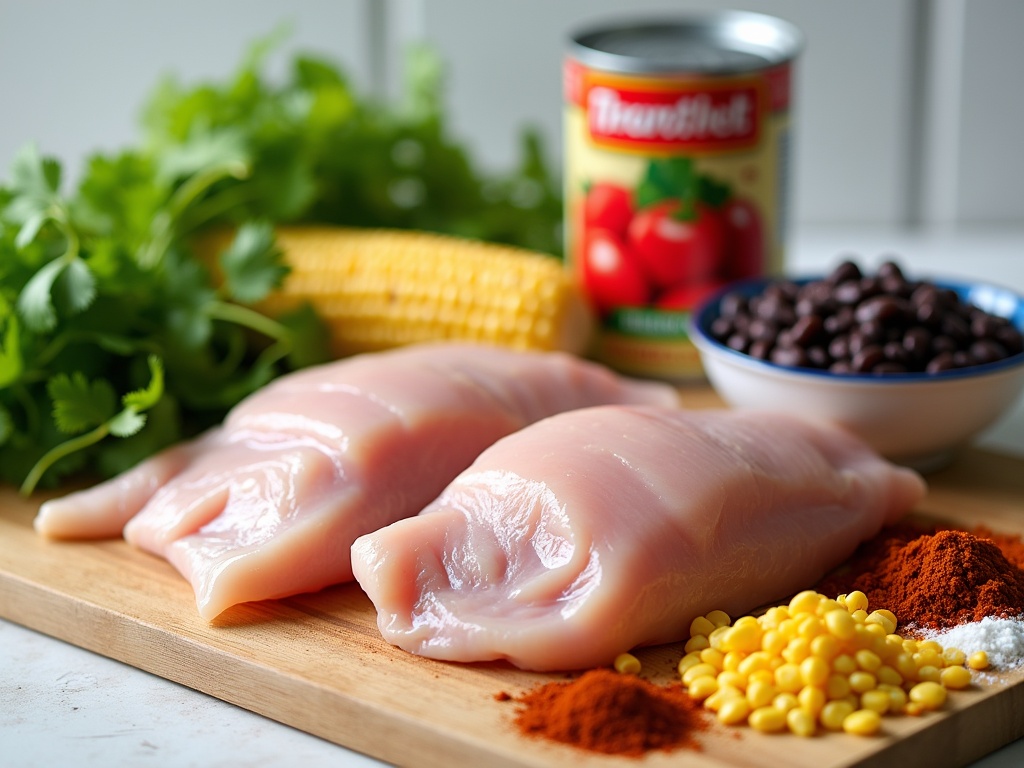 Crock Pot Fiesta Chicken: Healthy Chicken Rice Bowls for Easy Weeknight Dinners detail image