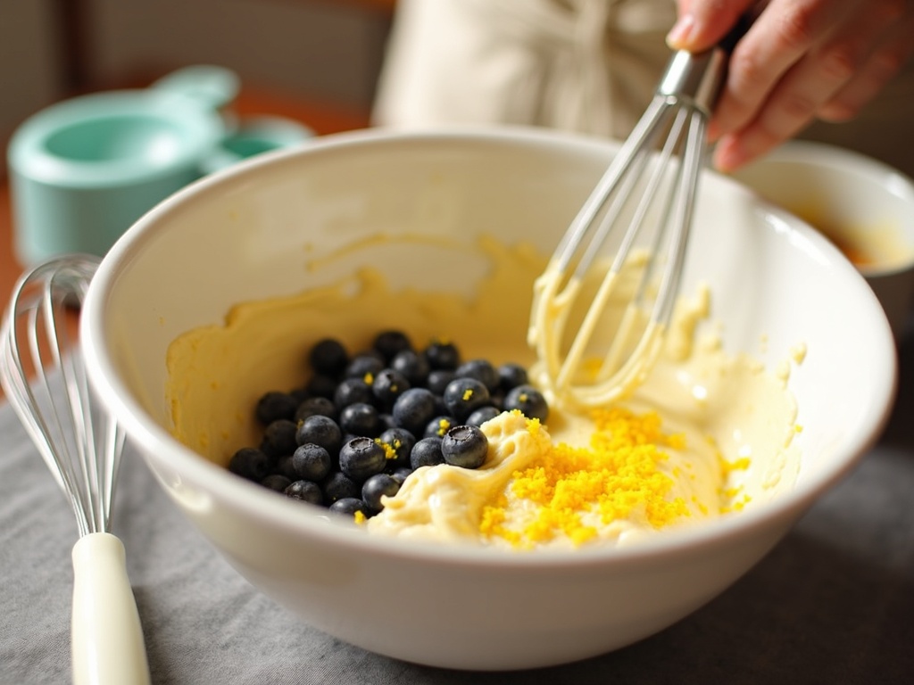 Easy Summer Entertaining Recipes: Lemon Blueberry Bundt Cake detail image