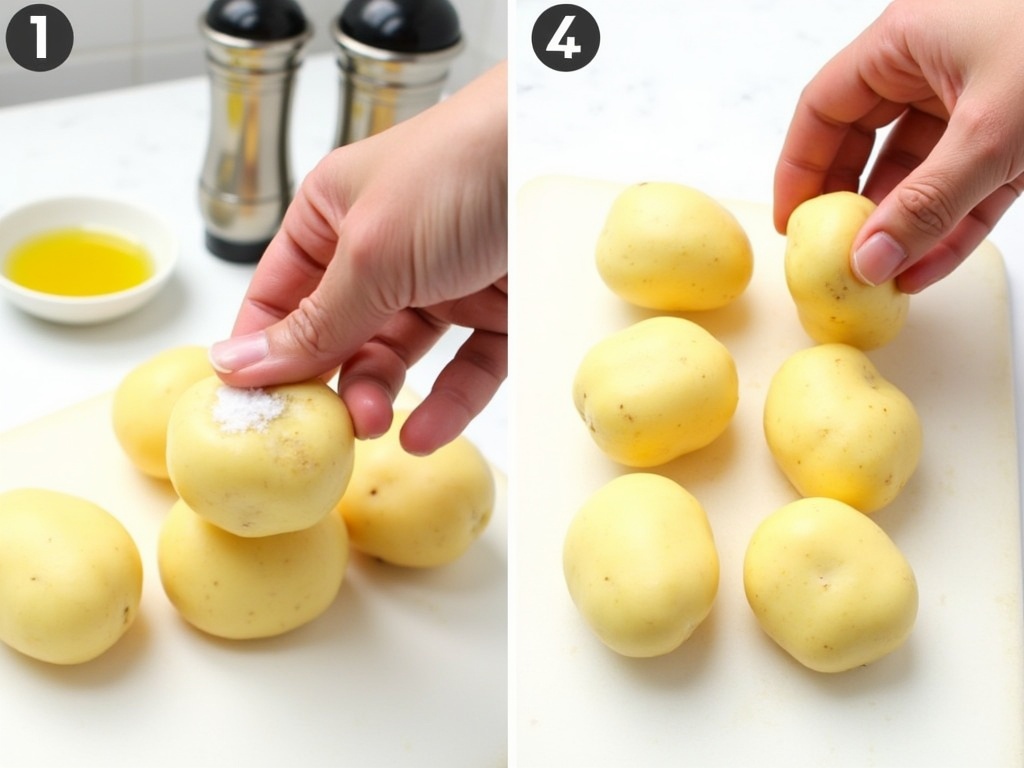 Crispy Air Fryer Baked Potato Recipe detail image