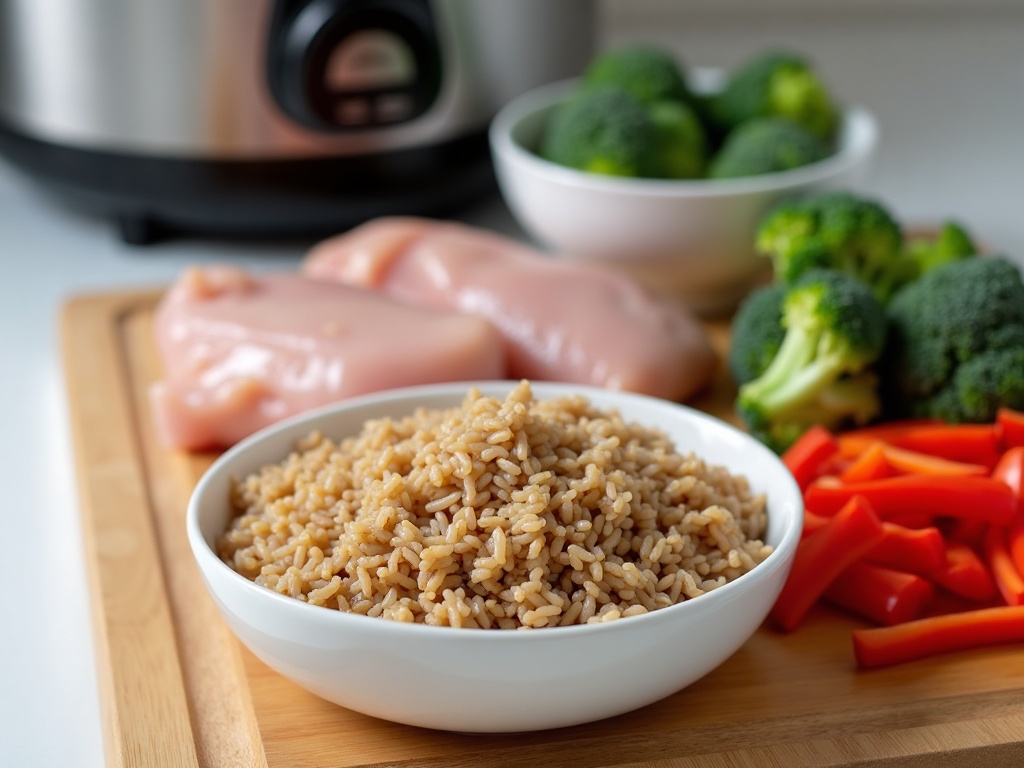Crock Pot Chicken Bowls: Easy Healthy Chicken Rice Bowls detail image