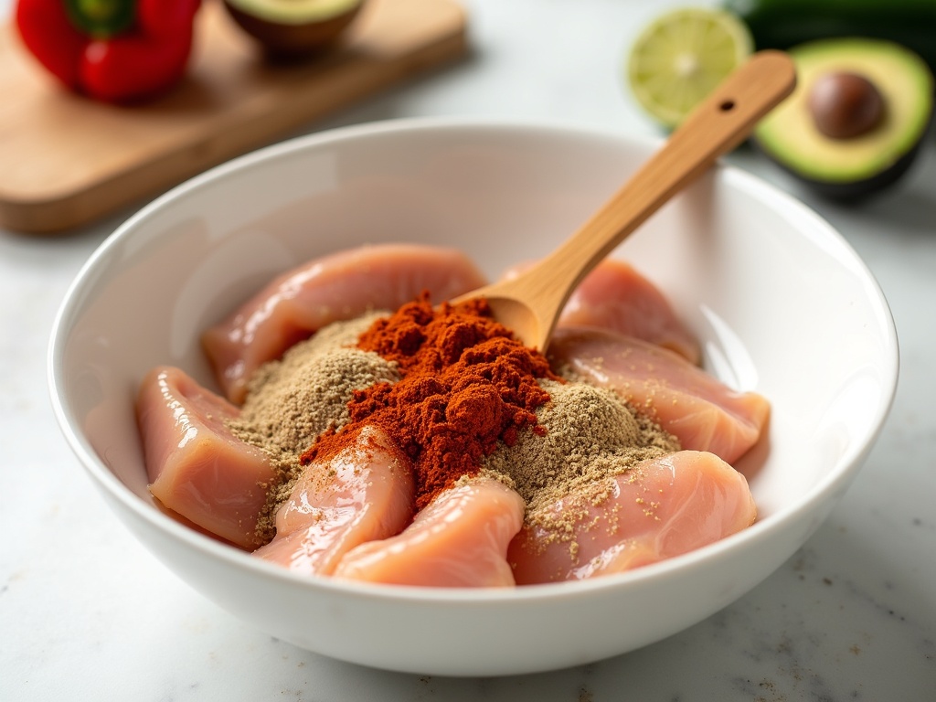 healthy chicken dinner recipes - Fiesta Chicken Bowls: A Healthy Chicken Dinner Recipe for Busy Weeknights detail image