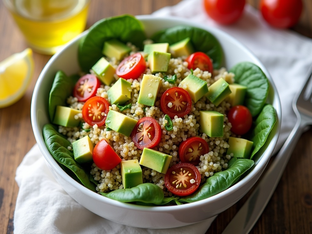 Quinoa Avocado Spinach Salad: A Power-Packed Lunch