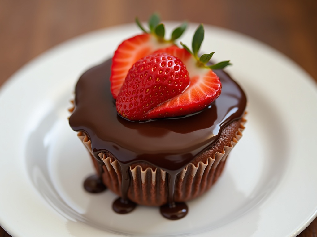 Decadent Chocolate Covered Strawberry Cupcakes