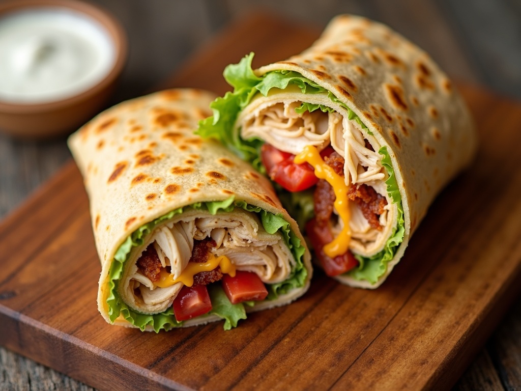 Easy Chicken Bacon Ranch Wraps Recipe