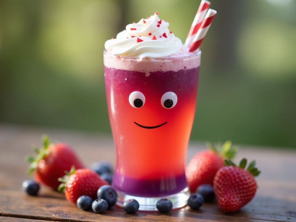 Cute Cartoon Drink Drawing: A Fun Recipe for Whimsical Berry Lemonade