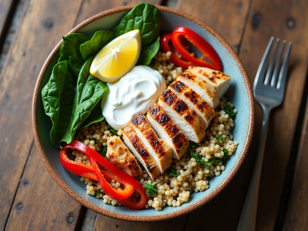 High Protein Recipes: 20-Minute Chicken and Quinoa Bowl