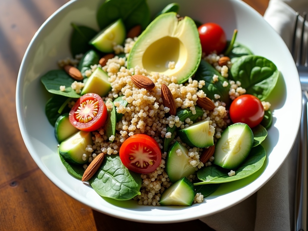 Quinoa Avocado Spinach Power Salad: A Wholesome Meal in Minutes