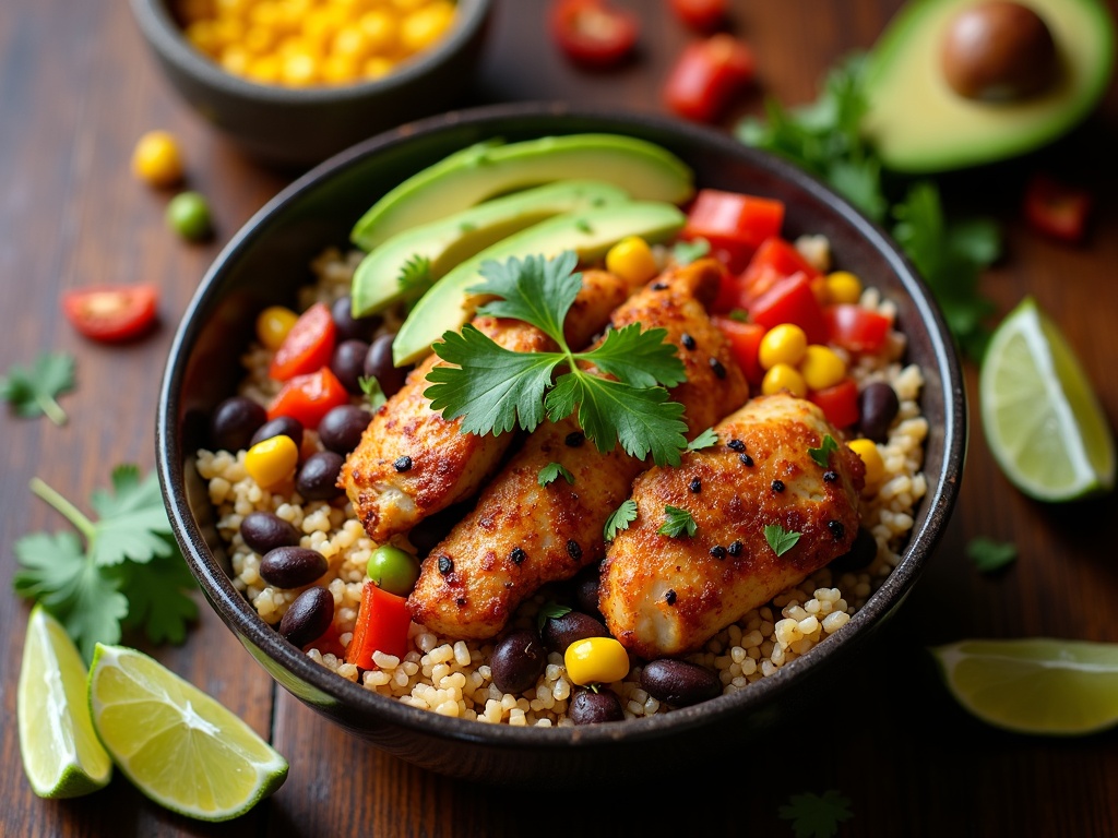 Fiesta Chicken Bowls: A Healthy Chicken Dinner Recipe for Busy Weeknights